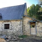 Rénovation partielle maison La Chapelle-Neuve - extérieur pendant rénovation