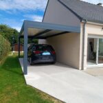 Aménagement d’un garage et création d’un carport à Landivy - carport après travaux