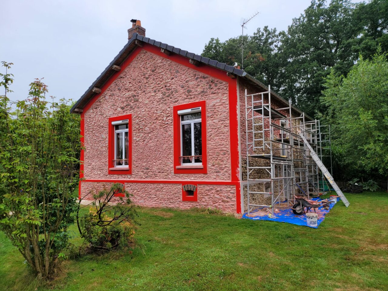 Rénovation de façade aux Bréviaires dans les Yvelines (78)