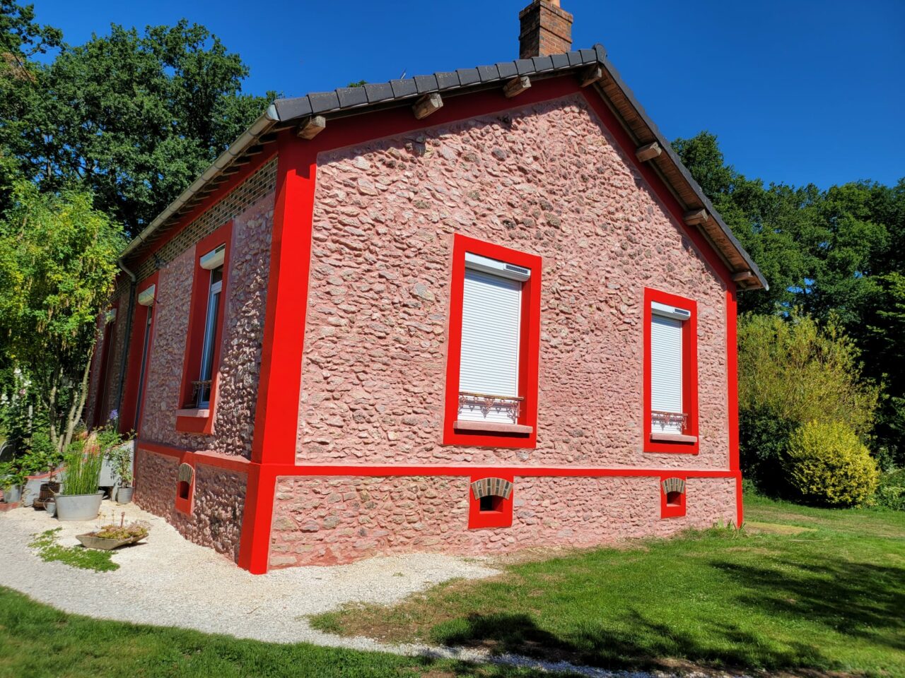 Rénovation de façade ede maison dans les Yvelines