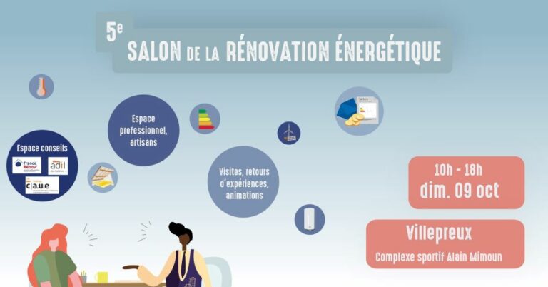 Rejoignez-nous au Salon de la Rénovation énergétique de Villepreux