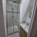 Douche et vasque - Rénovation d'un appartement dans Paris 13e