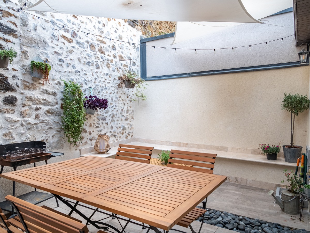 Terrasse - Rénovation complète d'une maison au Mans dans la Sarthe