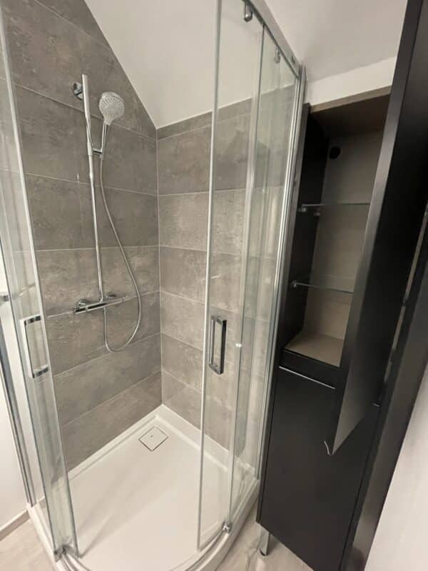 Cabine de douche - Rénovation d'une salle de bain à Tressin