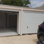 Rénovation extérieure de maison à Chaligny : garage double