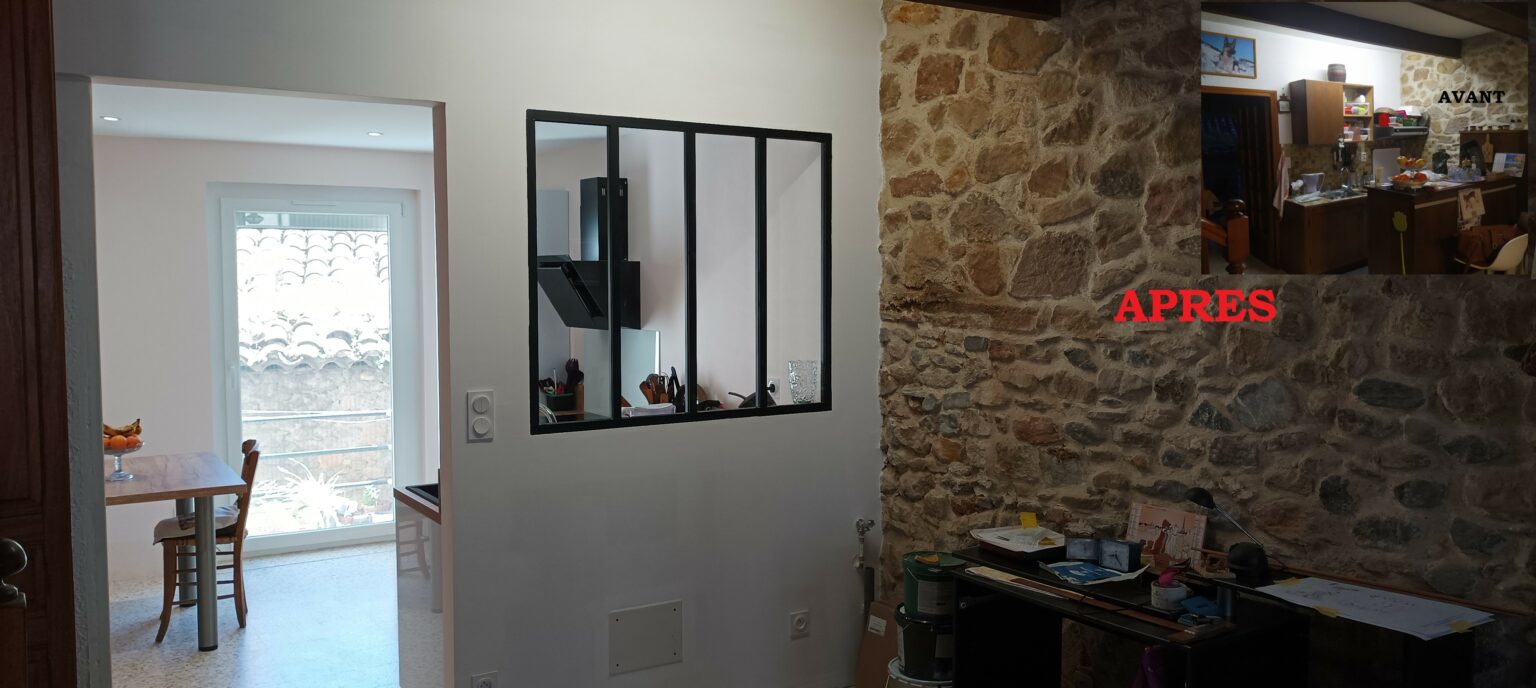 Rénovation partielle d’une maison à Gabian (34)