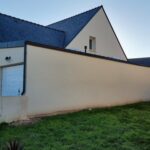 Extension de maison pour créer un garage à Saint-Renan (29) - mur du côté