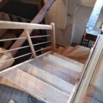 Rénovation escalier Voiron - pose d'un quart tournant