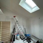 Création d'un studio dans une buanderie Mauron - velux