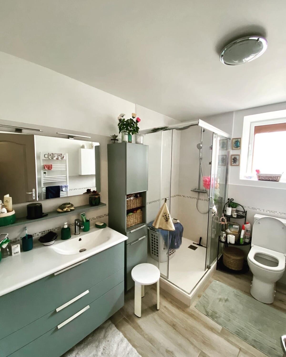 Rénovation partielle d'une maison à Bailleau-l'Évêque : salle de bain