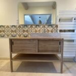Rénovation à Carpentras : salle de bain meubles vasque