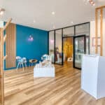 Aménagement d'un local professionnel à Toulouse : baby spa : espace d'accueil