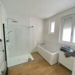 rénovation partielle d'une maison près de Chartres : douche à l'italienne et baignoire