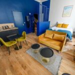 Rénovation d'un immeuble de 12 appartements à Troyes : un salon