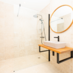 Création de deux suites parentales à Limoux (11) - salle de bain lumineuse