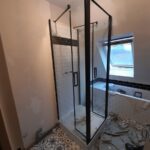 Rénovation d'une salle de bain à Bondues : douche et baignoire