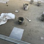 Aménagement d’une terrasse à Chéreng (59) - travaux en cours