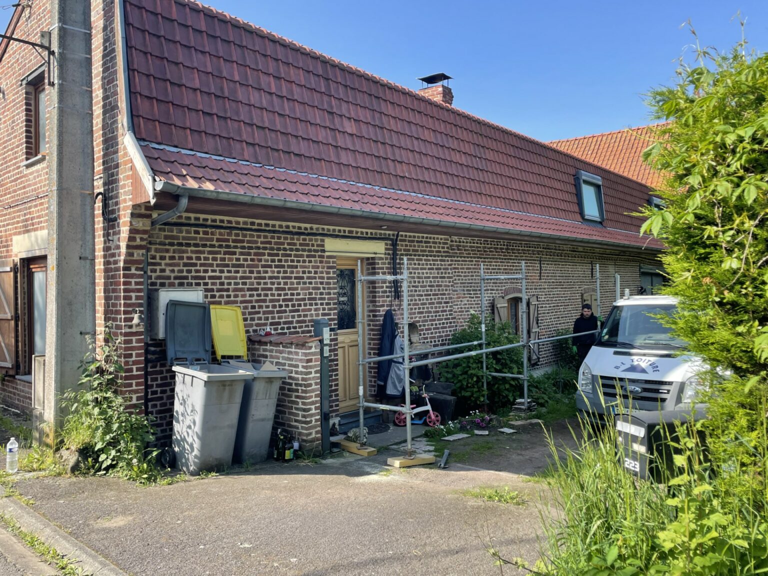 Réfection d’une toiture à Bouvines (59)