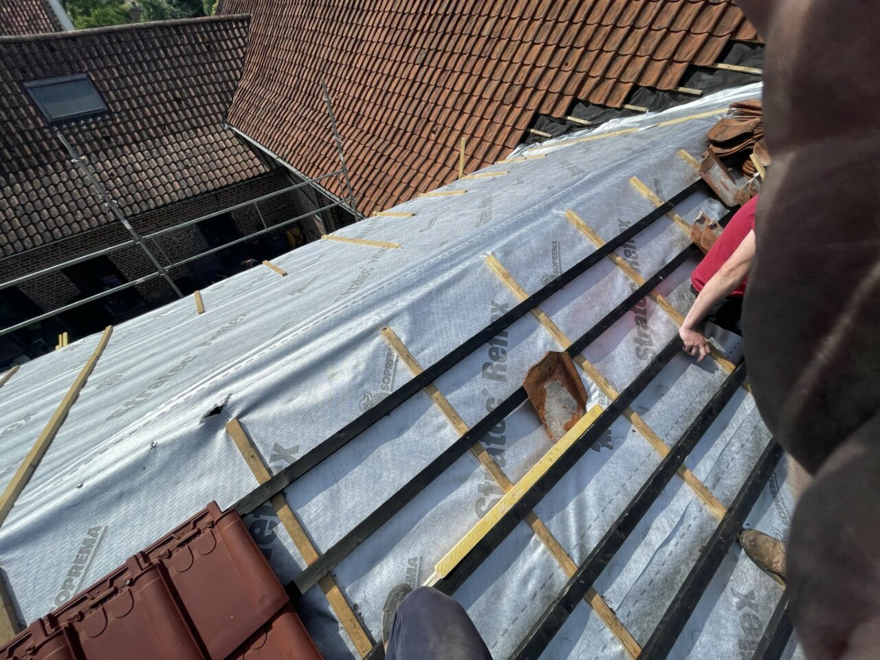 Réfection d’une toiture à Bouvines (59)