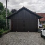 Rénovation partielle d’une maison à Saint-Aupre (38) - double porte garage