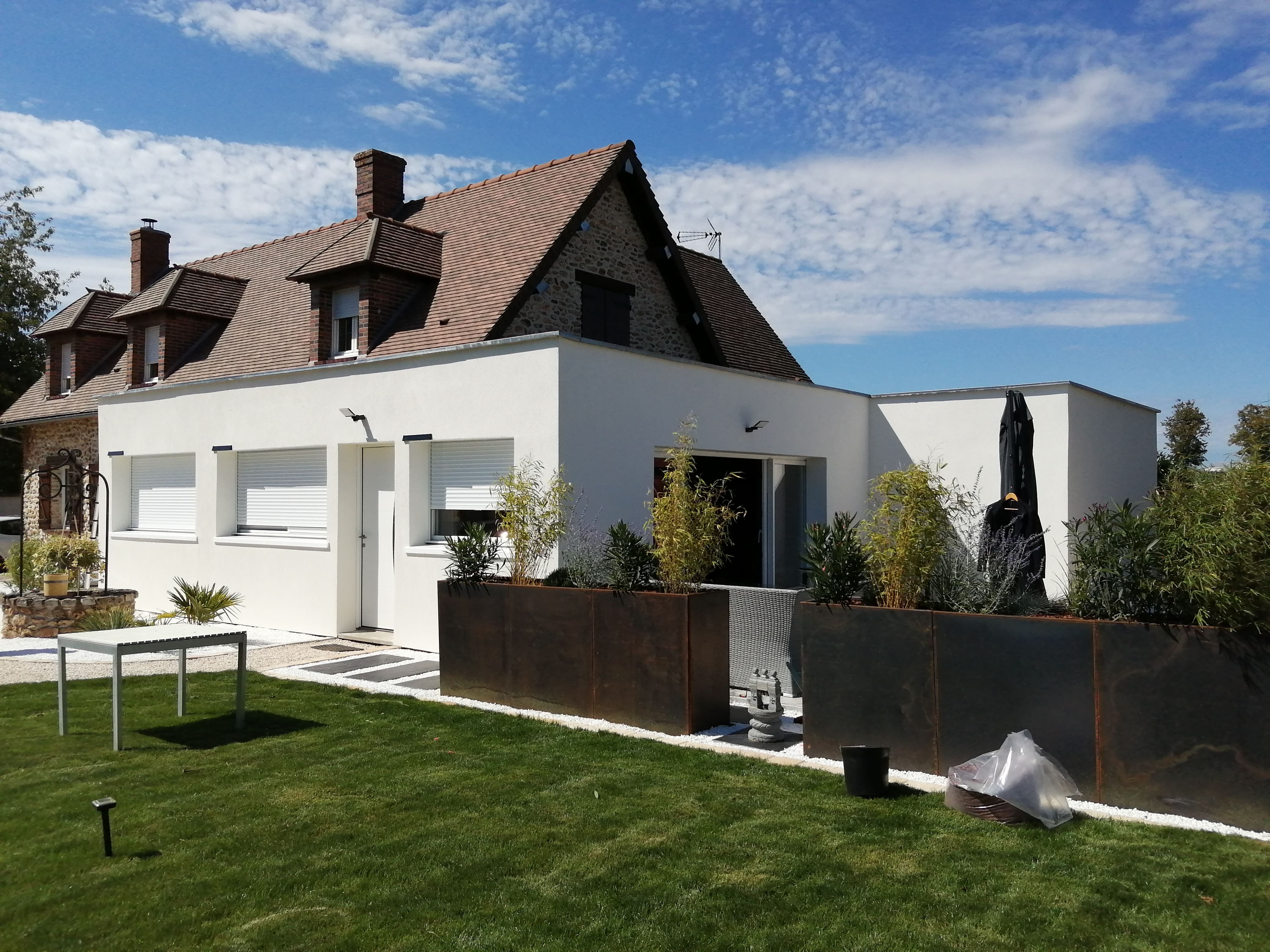 Extension de maison à Faverolles (28) - jardin