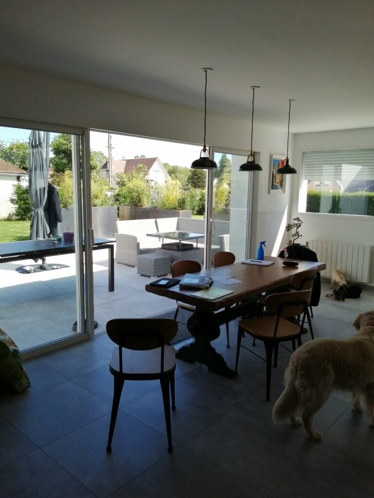 Extension de maison à Faverolles (28) - salon