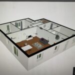 Rénovation complète de maison à Pessac (33) - projection 3D