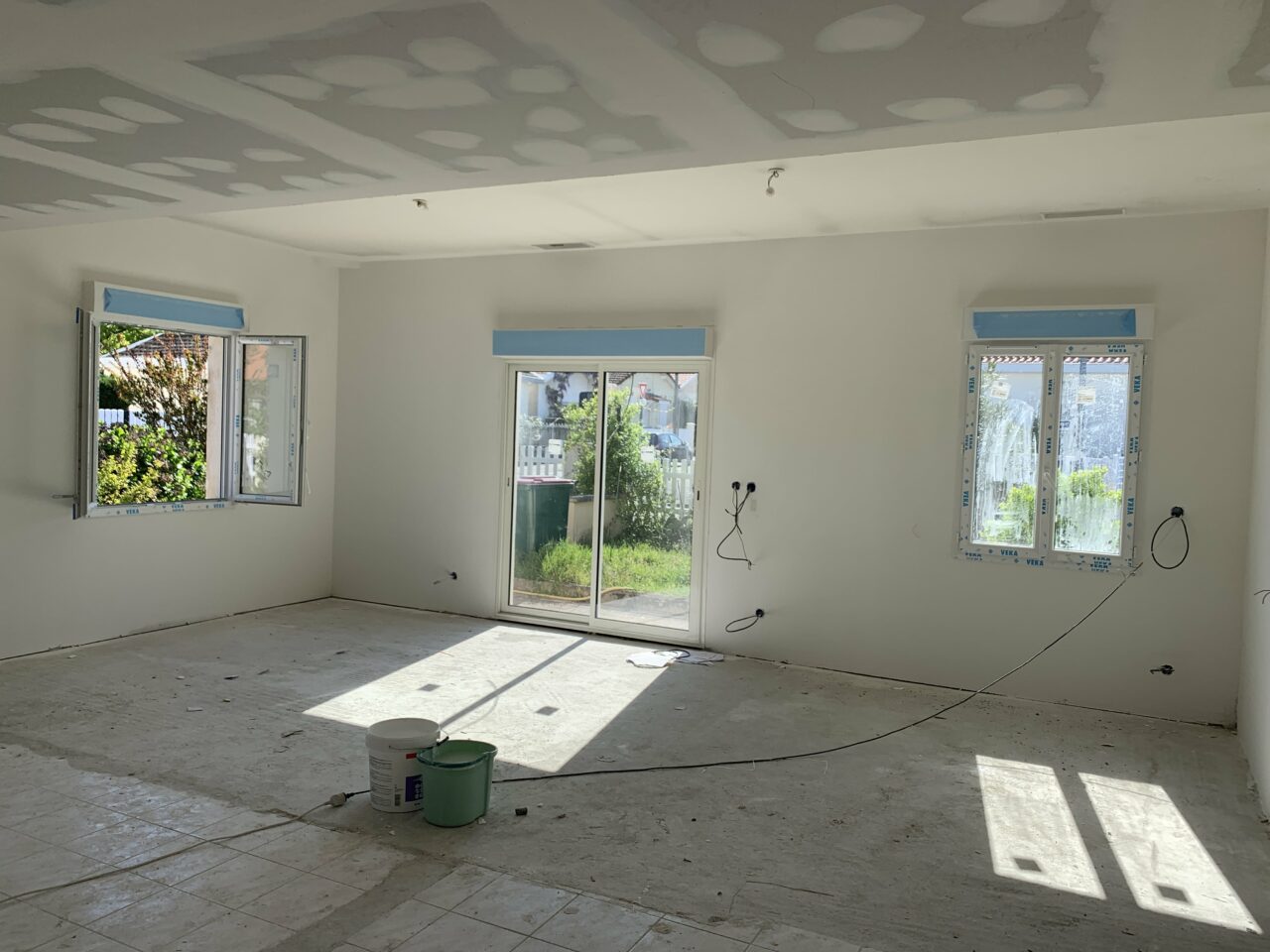 Rénovation complète de maison à Pessac (33) - pose du placo