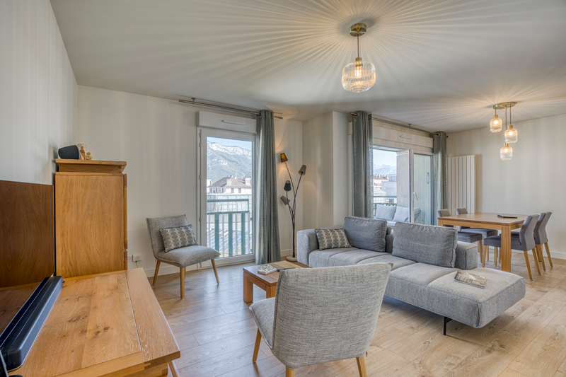 Rénovation d’un appartement à Annecy (74) - pièce à vivre