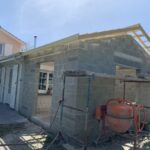 Rénovation d'une maison à Pessac (33) - extension en cours
