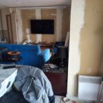 Rénovation d’un appartement à Collonges-sous-Salève (74) - salon en cours de travaux