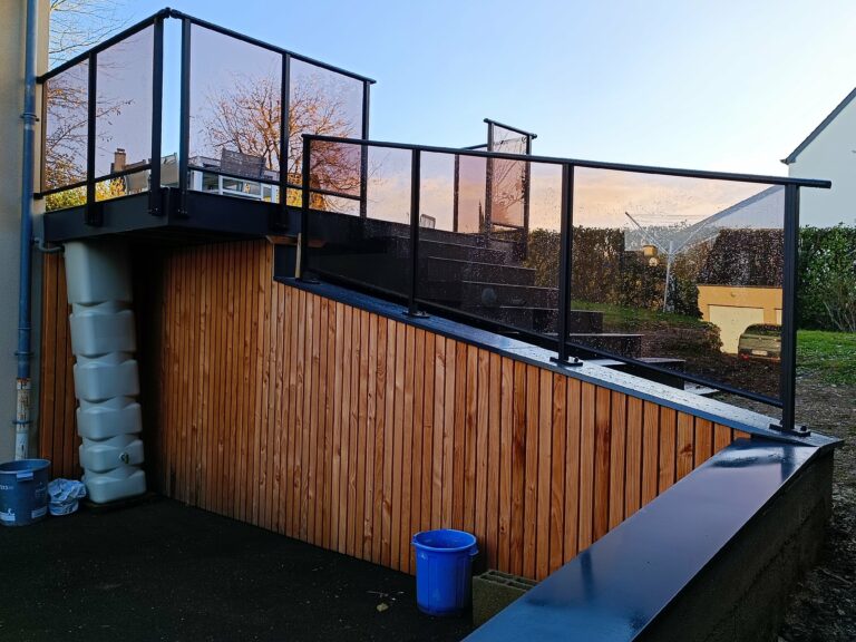 Aménagement d’une terrasse à Fougères (35)