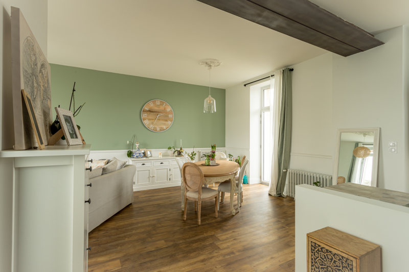 Rénovation complète de maison à Vannes (56) - salon rénové