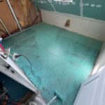 Rénovation complète d’une salle de bain à Comines (59) - pose du placo