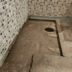 Rénovation de salle de bain dans un appartement à Lille (59) - receveur de douche en rénovation