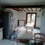 Rénovation partielle d’une maison à Saint-Prest (28) - pose IPN salon/cuisine