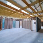 transformation d'un hangar en bureaux professionnels à Fougères : pendant les travaux